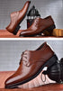 Elegant Men's Black Leather Oxfords for Formal Occasions - Perfect Wedding, Party, Office, and Business Shoes for Men